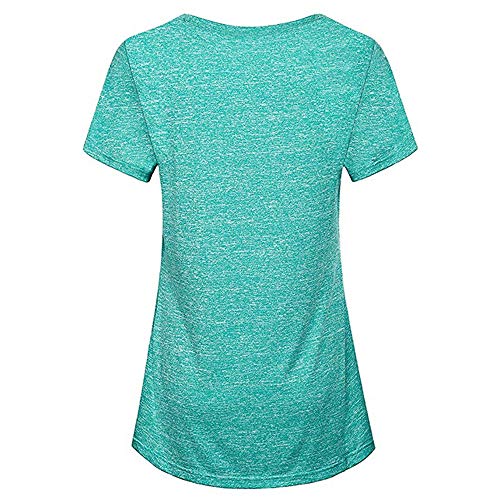 Keliay Bargain Womens Fahsion Blouse Short Sleeve Yoga Tops Activewear Running Workout T-Shirt