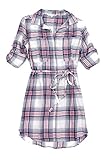 C & C California Women's V Neck Shirt Dress