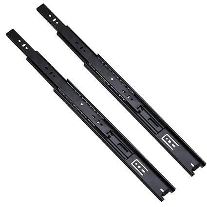 Decorite 9000 Series 45mm Ball Bearing Drawer Slide Black 100