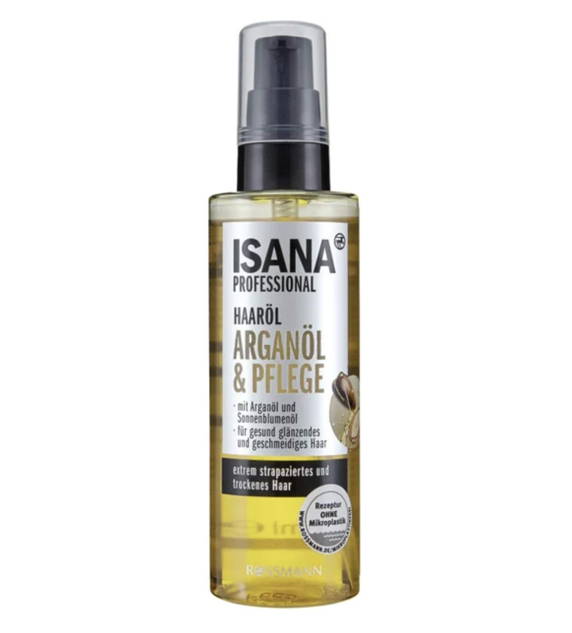 Isana Professional Hair Oil Oil Care with Argan Oil & Sunflower Oil, 100 ML