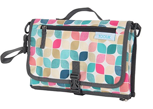 Toolik Diaper Clutch with Waterproof Diaper Changing Pad for Baby Infants and Toddlers, Portable Changing Station Travel Accessories - Thumbnail 7