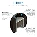 Comply Comfort Plus Tsx-100 Memory Foam Earphone Tips, Fits Etymotic, Klipsch, Westone & More (Small, 3 Pairs), Black