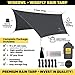 Wise Owl Outfitters Rain Tarp - 11 x 9 ft Lightweight & Waterproof Hammock Tarp w/ Easy Setup - Backpacking, Hiking, and Camping Essentials, Crimson Red