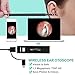 Ear Otoscope, Fvgia Black 16 Wireless Ear Camera, 1.3 Megapixels WiFi Ear Scope USB Ear Cleaning Endoscope, Digital Inspection Otoscope with 6 Adjustable LEDs for iOS and Android Dvices, Windows