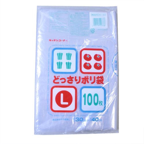 キッチンコーナー どっさりポリ袋 L 100Pの商品画像