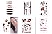 Halloween Decorations,Scratch Wound Scab Blood Scar Tattoos Temporary Tattoo Sticker for Party Cosplay Costume(12pcs)