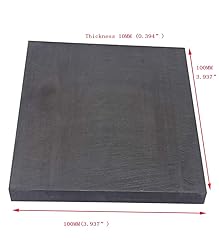 OTOOLWORLD 99.9% Purity Graphite Ingot Block EDM
