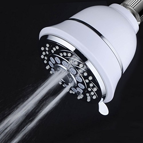 AquaCare By Hotel Spa Filtered Shower Head 4 Inch Chrome Face 6 Setting