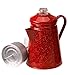 GSI Outdoors Percolator Coffee Pot | Enamelware Campfire Coffee Boiler Kettle for Outdoor Camping Cookware, Cabin, RV, Kitchen, Hunting & Backpacking