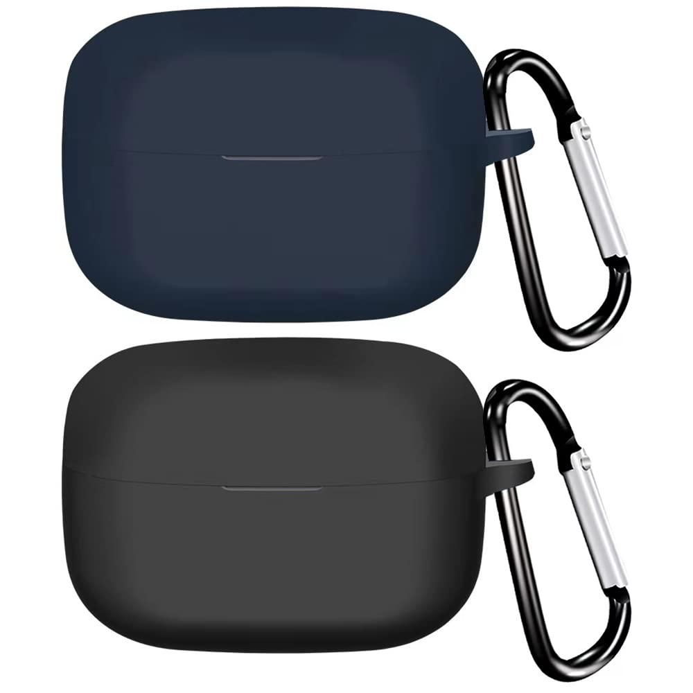 Msm-case Silicone Case Compatible with Sony LinkBuds S, [Supports Wireless Charging] [Shockproof Protective Case] Beautiful 3D Cartoon Black Blue