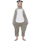 ANBOTA Kids Dog Onesie Fleece Animal Halloween Cosplay Puppy Costume Christmas Easter Bulldog One Piece Pajamas