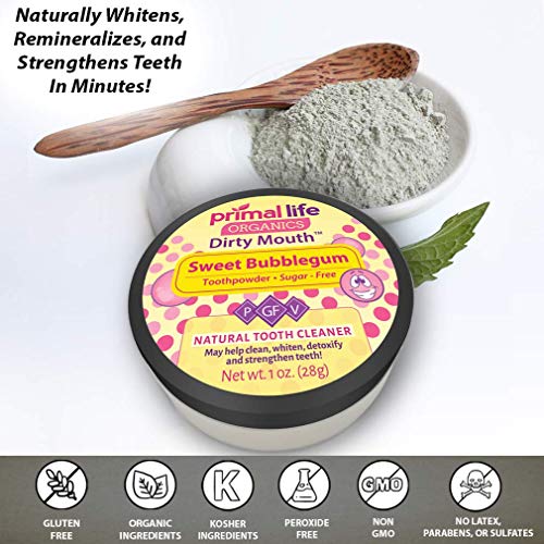 Primal Life Organics | Dirty Mouth Organic Tooth Powder | Gently Polishes, Whitens, Re-Mineralizes,  - //medicalbooks.filipinodoctors.org