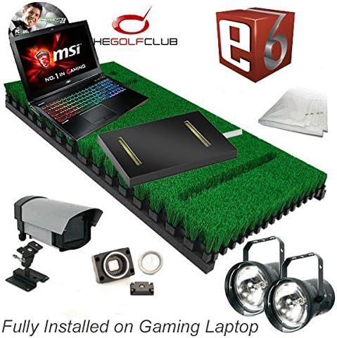 PROTEE Base Pack Two Golf Simulator with Putting Sensor TGC and E6 software packages Fully installed on gaming laptop.