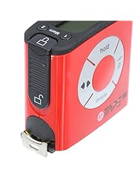 Cinta métrica digital eTape16 ET16.75 DB RP policarbonato de pulgada y métrica, 16 ', color rojo