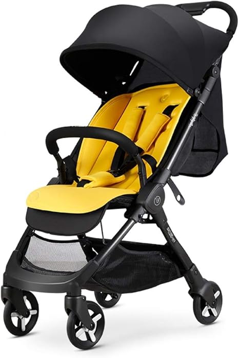 yellow stroller travel system