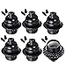 Black Period Style E26/ E27 Light Sockets. E26 Medium Screw Light Holder Black Edison Retro Pendant lamp holder. Edison Bulbs Vintage Pendant Lamp Retro Holder 200℃ Heat Resistant &Lamp Socket (6PACK)