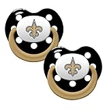 Baby Fanatic Pacifiers, New Orleans Saints, 2 count