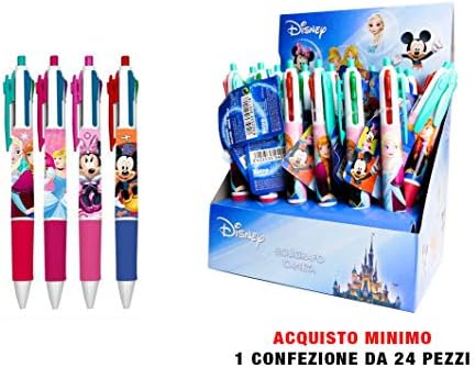Disney Pens 4 Colours 24 Pieces Assorted Designs in Display Case
