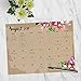 TF Publishing 19-8599A July 2018 - June 2019 Floral Mini Desk Pad Calendar, 12 x 9