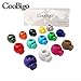 28 Pack Assorted Color Cord Lock Stopper, Round Plastic Toggle Spring Cord Stop for Paracord Drawstring, Elastic Shoeslace String Lock Gloves Clip Pet Backpack Accessories Replacement