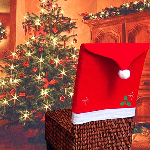 santa hat chair covers set 4