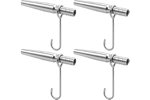 Generic 4Pcs Maple Tree Syrup Tapping Kit, Stainless Steel Sap Collector, Easy to Use, Sturdy Maple Syrup Taps with Hooks for