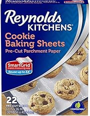Reynolds Kitchens Cookie Baking Sheets, Pre-Cut Parchment Paper, 22 Sheets