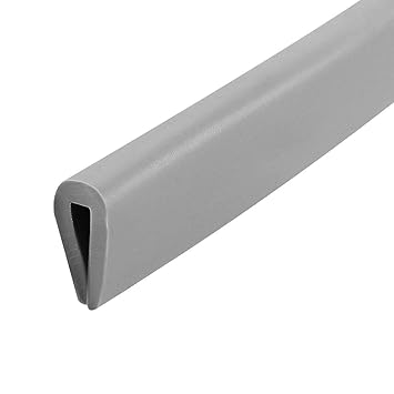 Uxcell Edge Trim U Seal Grey Pvc Plastic U Channel Edge Protector Fits 3 64 5 64 Edge 10 Feet Length 15 32 Height Amazon In Home Improvement