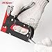 Hi-Spec 3-in-1 Home DIY Steel Staple & Nail Gun Set for Fixing Material, Re-Upholstering Furniture, Decorating, Repairing Decorations, Attaching Fabric to Walls Great for Hobby & Craft Projects
