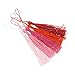 Bilipala 20 Counts Multicolors Soft Tassels for DIY Craft Jewelry Decoration