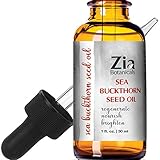 SEA BUCKTHORN SEED OIL by Zia Botanicals, 100% Pure Natural Cold Pressed Organic Oil, 1oz