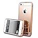For iPhone 5 5s Case, Roybens Luxury Metal Air Aluminum Bumper Detachable + Mirror Hard Back Case 2 in 1 Cover Ultra-Thin Frame For Apple iPhone 5 5s - Retail Packaging(RoseGold)