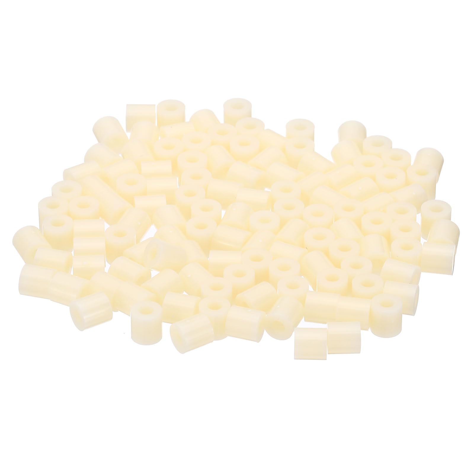 PATIKIL M3 Electrical Outlet ABS Spacers, 120 Pcs 3.2mm ID, 7mm OD, 7mm Length Washer Spacer Assortment Plastic Round Without Threaded,Switch and Receptacle Spacers for M3 Screws