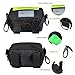 Pet Industries Dog Poop Bag Holder Dispenser, Heavy-Duty Waterproof Material, Reflective Strip, Zippered Pouch & Carabiner Clip for Easy Carry and Leash Attachment Strap (Leaf Green)