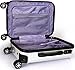 Utopia Home 20-Inch ABS Lightweight Carry - On Spinner Luggage - Silver