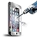 iPhone 6S Screen Protector, Poweradd Apple iPhone 6 Tempered Glass Screen with Eye-Protective, Bubble free and Lifetime Hassle-free Warranty - Retail Packaging (Silver Edge)
