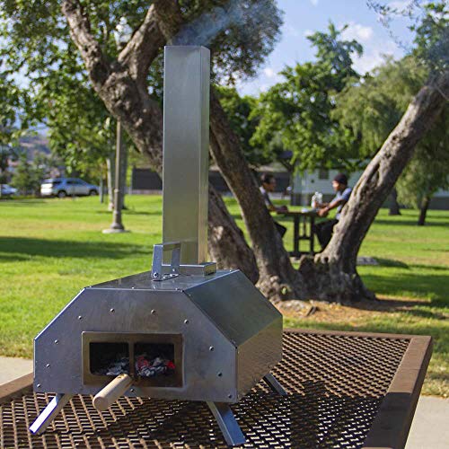 Purenity Plus Portable Outdoor Pizza Oven Wood Fire With Handle Outdoor Ovens Patio Lawn Garden