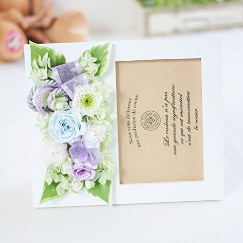 オンラインショッピング Ruplan プリザーブドフラワー 仏花 花想い お供えフォトフレーム 写真立て