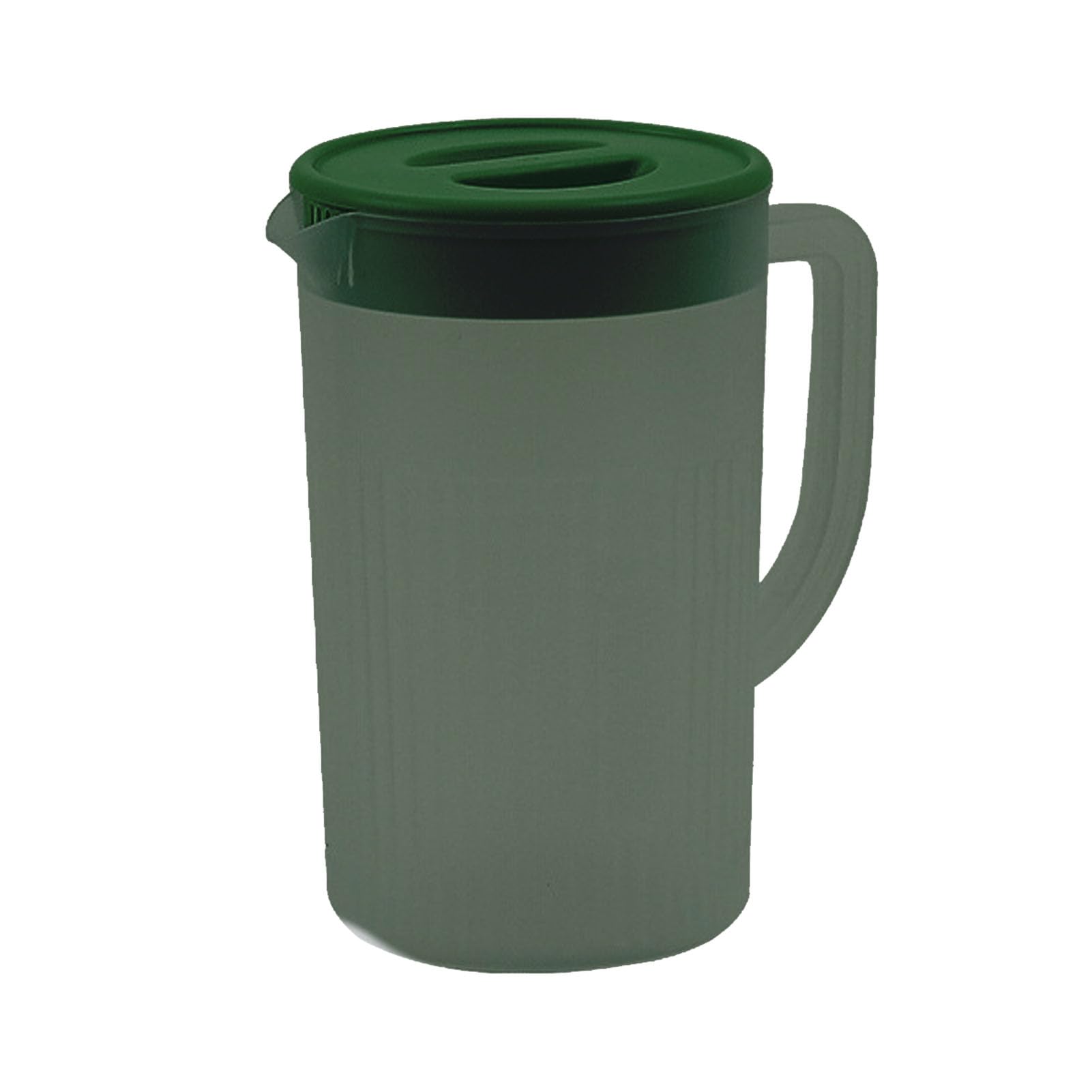 ZPSHYD Plastic Cold Water Jug,Plastic Pitcher with Leak-Proof Lid,Extra-Large Capacity Cold Water Jug for Refreshing Juice,Iced Tea(Dark Green)
