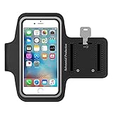 Water Resistant Sports Training, Running, Hiking Armband With Safety Reflective Stripe For iPhone 6S Plus,Samsung Galaxy Edge 7S, Note 5 - 2 Sizes 4.7