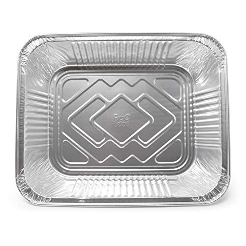 Fig & Leaf (35 Pack) Premium 9" x 13" Aluminum Pans l Half Size Deep Steam Table Pan l Heavy Duty 34 Gauge l Disposable Chafing Foil for Roasting, Baking, or Cooking