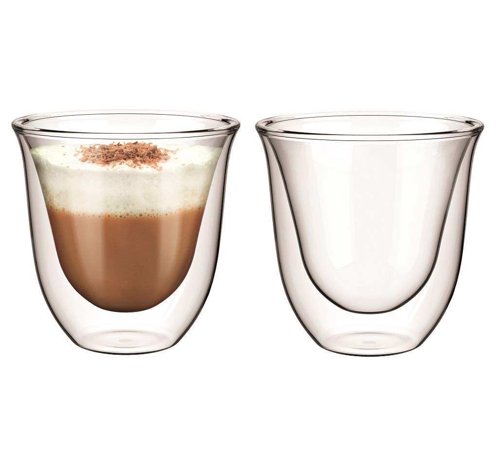 Aqualogis Double Walled Thermo Glass for Cappuccino, Latte - Cremona Set of 2 (165ml)