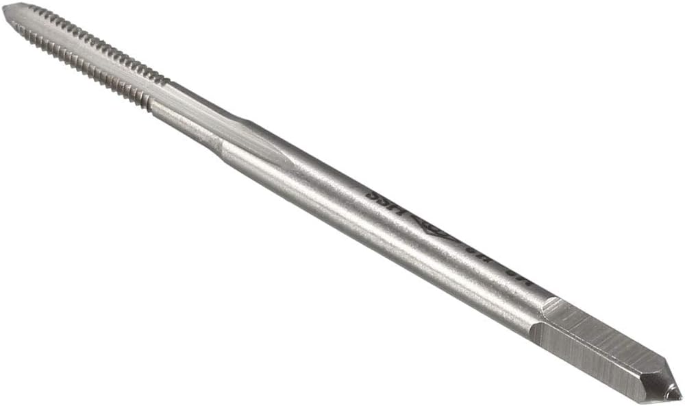 sourcing map Metric Machine Tap M2 H2 High Speed Steel 3 Straight Flutes Screw Tapping Threading Machinist Repair DIY Tool 2pcs - Image 4