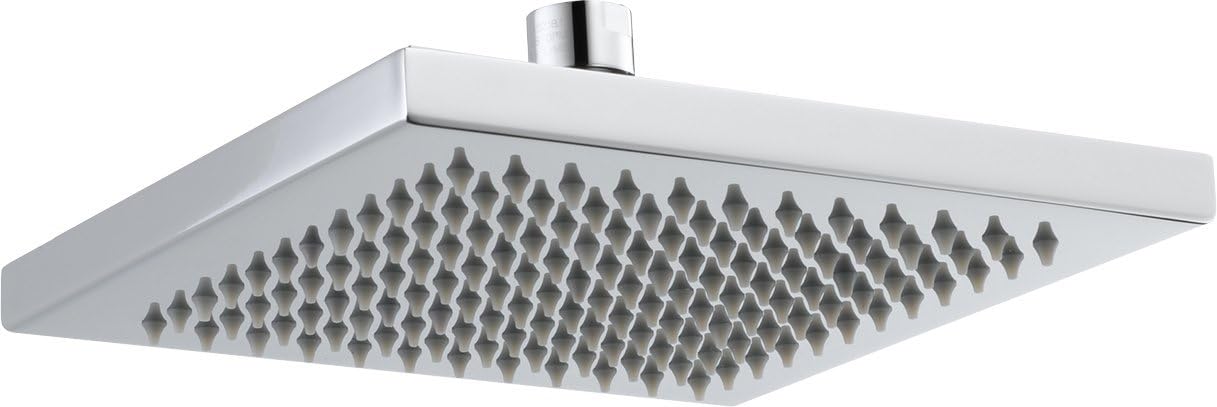 Delta Faucet Single-Spray Touch-Clean Rain Shower Head, Chrome RP53496