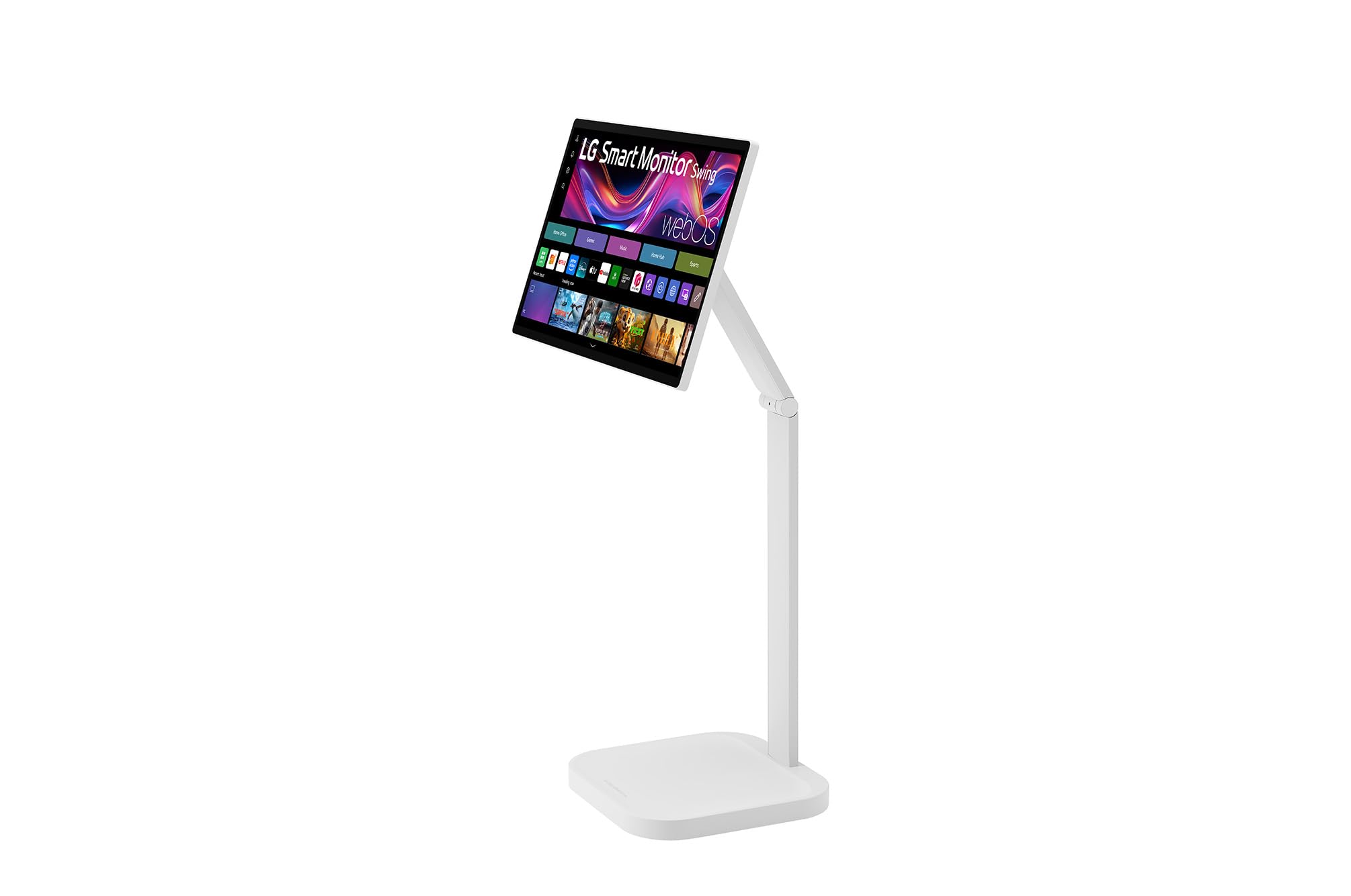 LG Smart Monitor Swing 32U889SA-W 32 Zoll 4K UHD IPS Touch Monitor, webOS 24, AirPlay, ThinQ, HDR10, 95% DCI-P3, rollbarer Standfuß, 1x USB-C (65W), 2X HDMI 2.0, Weiß 8