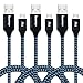 Micro USB Cord 3.3ft, iSeekerKit High Charging Speed USB 2.0 A Male to Micro Nylon Braided Data Cable with Aluminum Connectors Compatible for Galaxy s7 s6, Android and More[3 Pack]