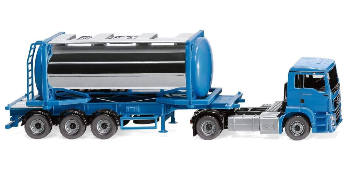 Wiking 053605 H0 Man TGS Tank Container Semi-Trailer Swap