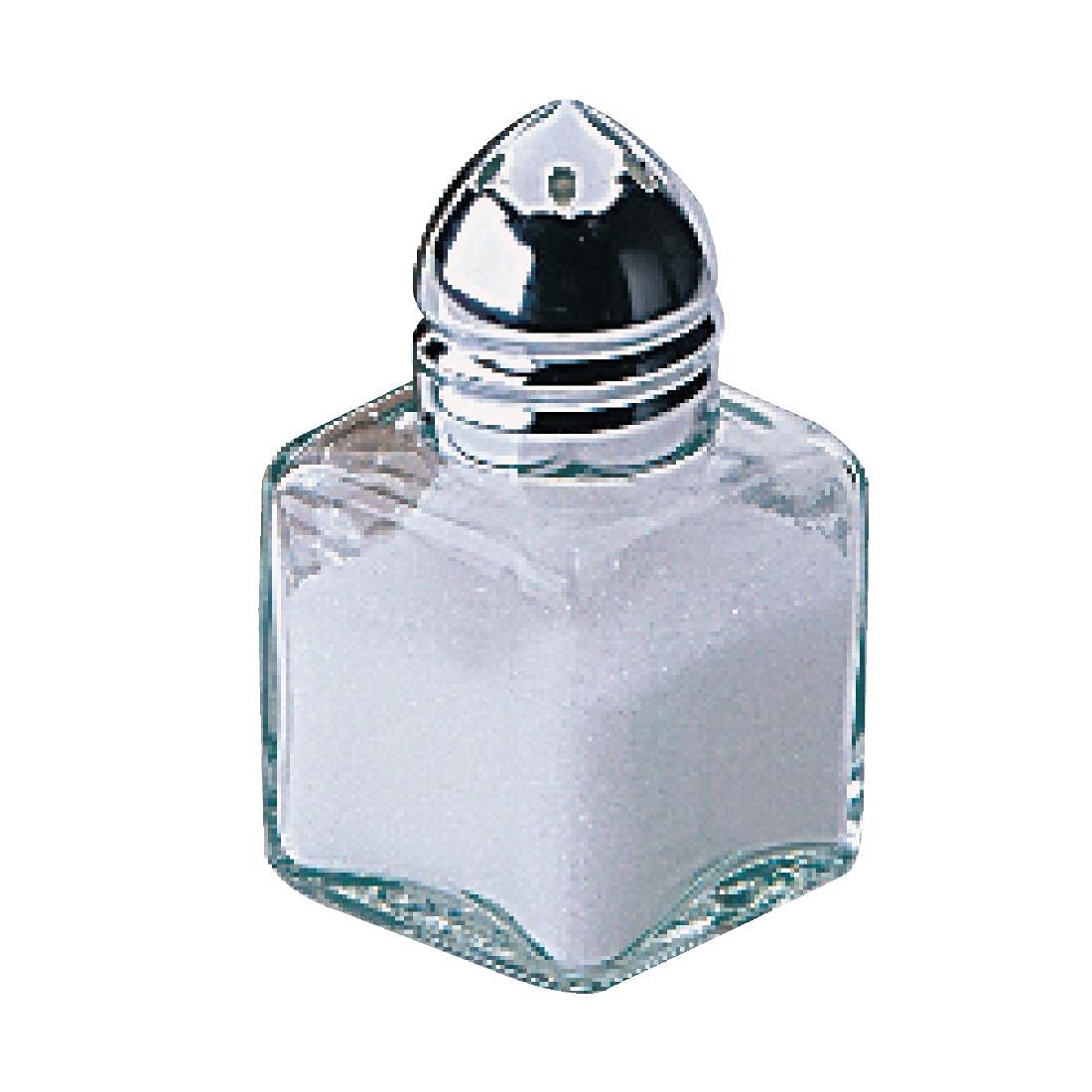 Room Service Salt and Pepper Shaker 50X30mm 1/2Oz Glass Cruet Pot Kitchen 12pc