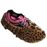 Brunswick Fun Shoe Covers- Fuzzy Leopard