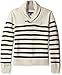 Nautica Boys' Shawl Collar 'Rockport' Striped Sweater with Neck Toggle Closure